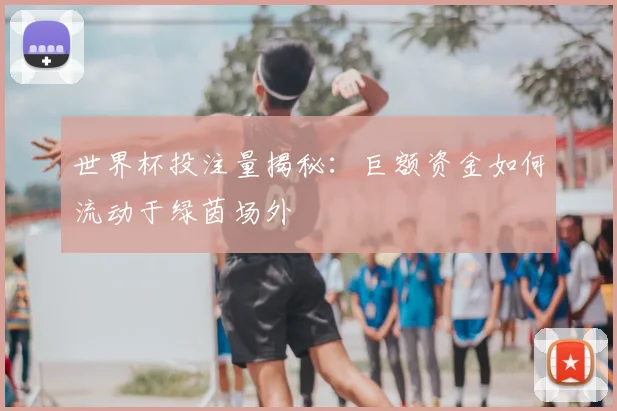 世界杯投注量揭秘:巨额资金如何流动于绿茵场外